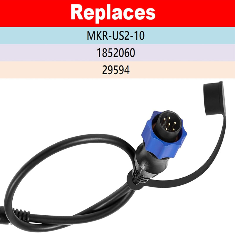 Fish Finder Transducer - 1852060 、29594、MKR-US2-10 ソナー 2 アダプター ケーブルは、Minn