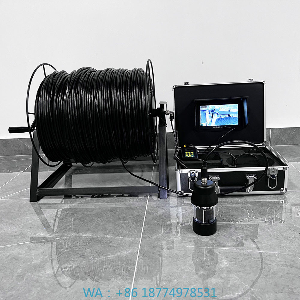 Fishing Depth Finder - 深度温度計付き360度回転パノラマビューDVRレコーダー7インチ200m水中釣り魚探