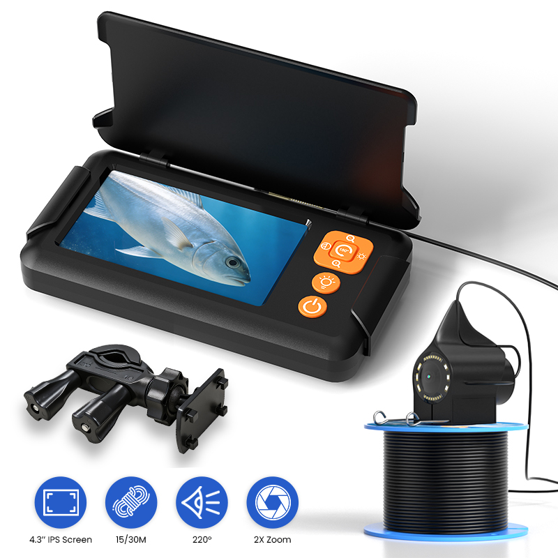 釣り用カメラ 4.3インチスクリーン 15M/30Mケーブル - Fishing Depth Finder のレビューと価格