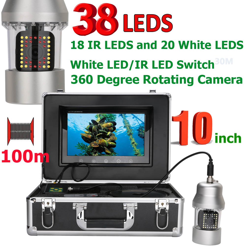 10 インチ 100 メートル水中釣りビデオカメラ IP68 - Fishing Camera のレビューと価格
