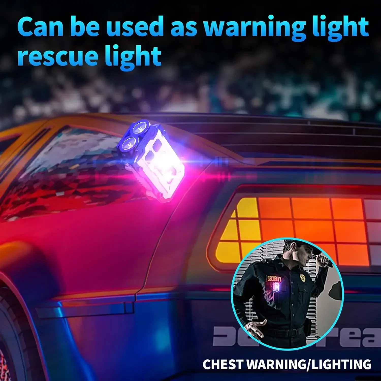 ミニ COB キーホルダー懐中電灯、クリップオン充電式 ED - Fishing Light のレビューと価格